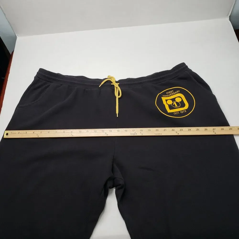 Walt Disney World 50th Vault Collection Sweatpants Jogger Womens 2X Black Lounge